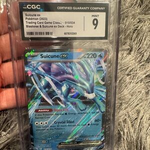 Suicune Ex Pokémon Graded Trading Card